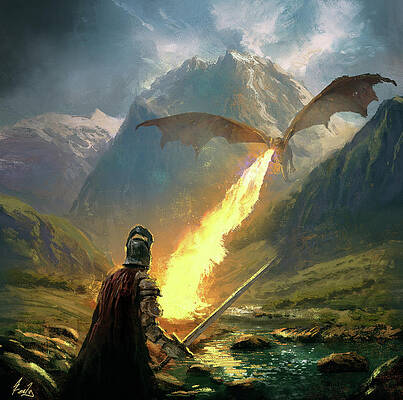 Dragon Slayer Paintings - Fine Art America