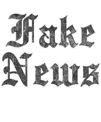 Wall Art - Digital Art - Fake News Retro by Flippin Sweet Gear