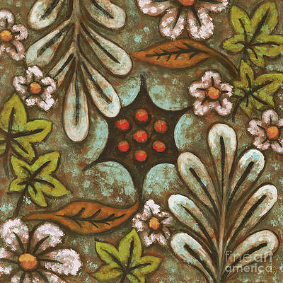 Wall Art - Painting - Fall Floral 1 by Amy E Fraser