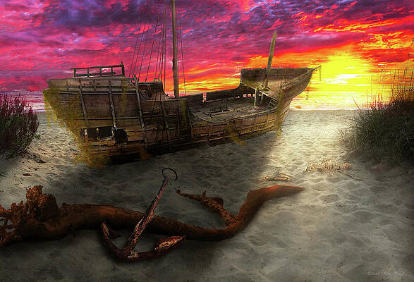 Fantasy - The treasure of No Beard the Pirate by Mike Savad Fantasy - The treasure of No Beard the Pirate by Mike Savad