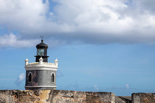 Faro Lighthouse and Castillo San Filipe Del Morro Old San Juan P by Karen Foley Faro Lighthouse and Castillo San Filipe Del Morro Old San Juan P by Karen Foley
