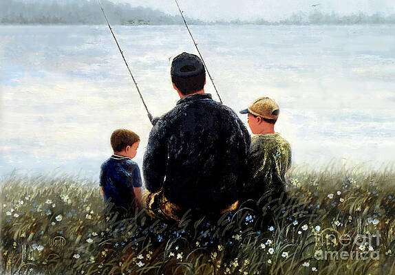 Little Boy Fishing Art for Sale - Fine Art America