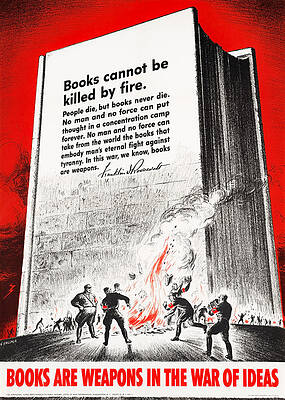 FDR Quote On Book Burning - WW2 1942 by War Is Hell Store FDR Quote On Book Burning - WW2 1942 by War Is Hell Store