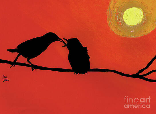 Feeding Baby Bird by D Hackett Feeding Baby Bird by D Hackett