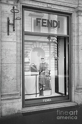 Wall Art featuring the photograph Fendi Storefront In Rome by Stefano Senise