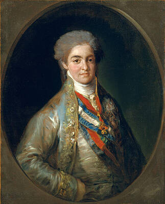 Ferdinand VII , When Prince of Asturias Print by Francisco Goya