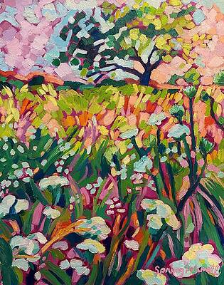 Field of Wild Flowers by Spring Parnell