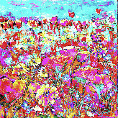 Fields of Poppies in colors by BJ Lane Fields of Poppies in colors by BJ Lane
