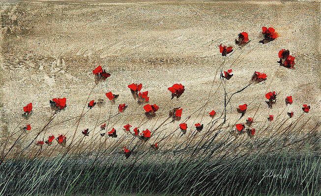 Wall Art - Painting - Fiori Rossi by Guido Borelli