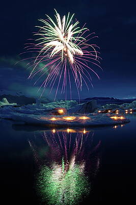 Fire and ice #3 Print by Christopher Mathews