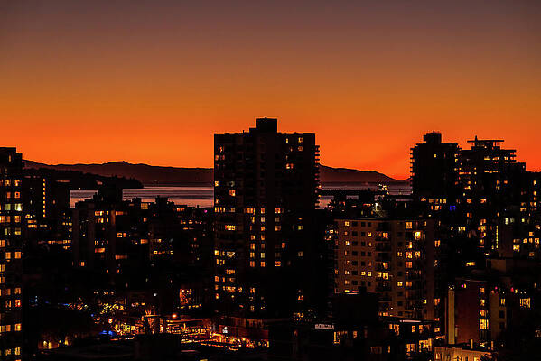 Fire over the city by Ross G Strachan Fire over the city by Ross G Strachan
