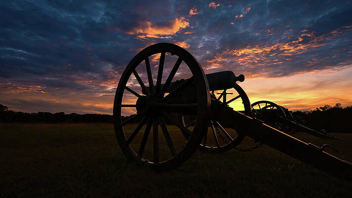Wall Art - Photograph - Fiery Sunset of Mann's Battery by American Landscapes