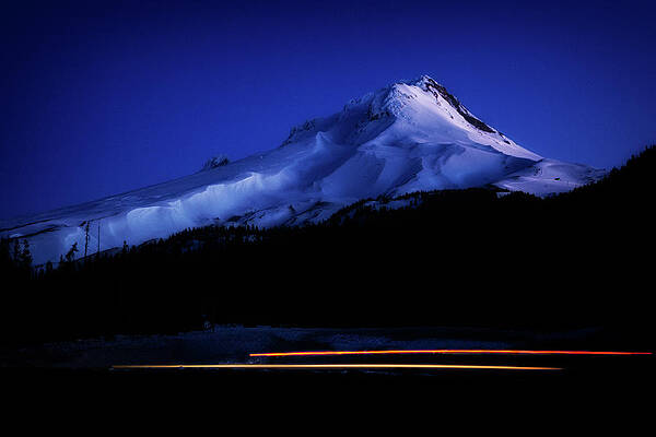 First Light of Day on Mt. Hood by Cat Connor First Light of Day on Mt. Hood by Cat Connor