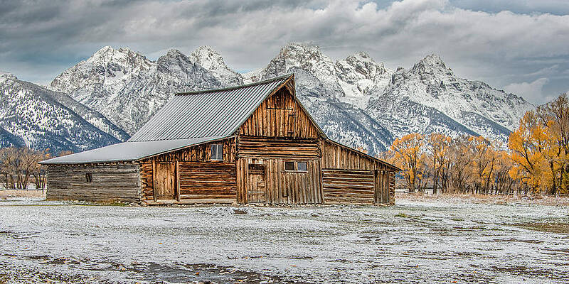First Snowfall, TA Mouton Barn Panorama by Marcy Wielfaert First Snowfall, TA Mouton Barn Panorama by Marcy Wielfaert
