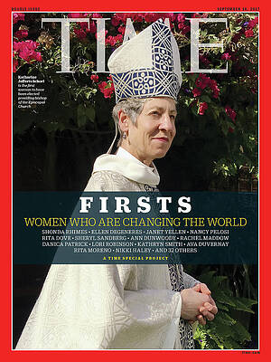 Wall Art - Photograph - Firsts - Women Who Are Changing the World, Katharine Jefferts Schori by Photograph by Luisa Dorr for TIME