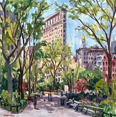 Flatiron Building Springtime in New York by Thor Wickstrom Flatiron Building Springtime in New York by Thor Wickstrom