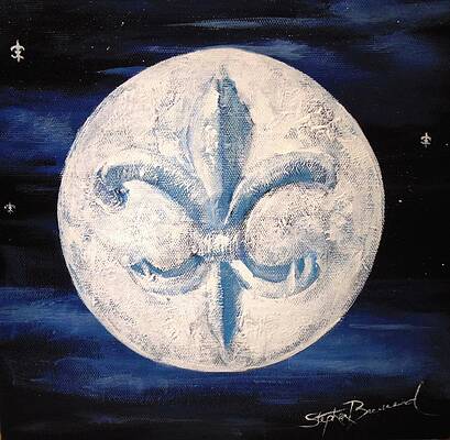 Fleur de lies Moon by Steve M Broussard