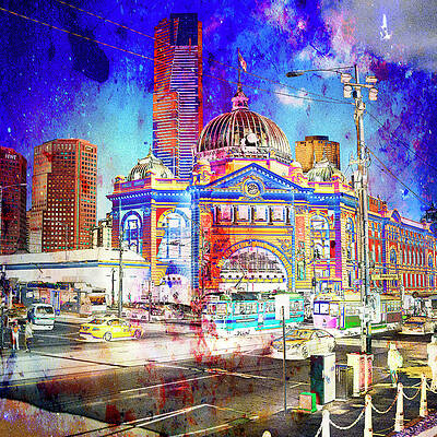 Flinders Street Station Art Fine Art America