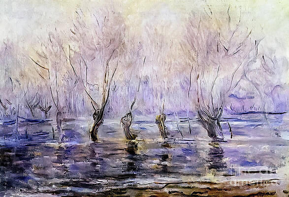 Flood at Giverny by Claude Monet 1897 by Claude Monet Flood at Giverny by Claude Monet 1897 by Claude Monet