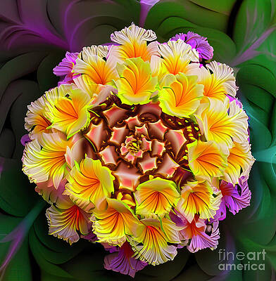 Wall Art - Digital Art - Floral Abstract 7 by William Gunn