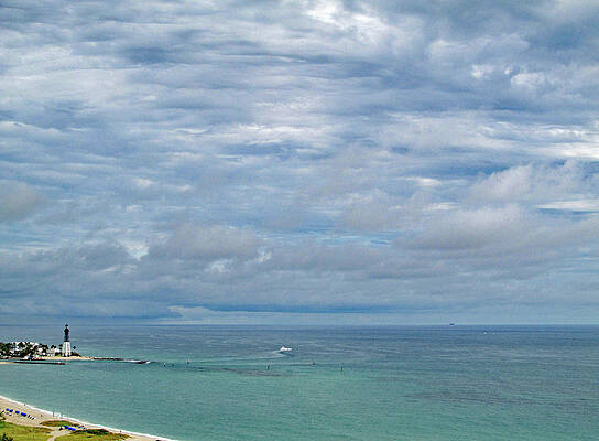 Florida Sky and Hillsboro Lighthouse by Corinne Carroll Florida Sky and Hillsboro Lighthouse by Corinne Carroll