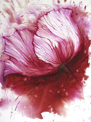 Wall Art - Painting - 'Flower Thingy 5' by Petra Rau