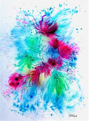 Flowing Inspiration I by Judy Thompson Flowing Inspiration I by Judy Thompson