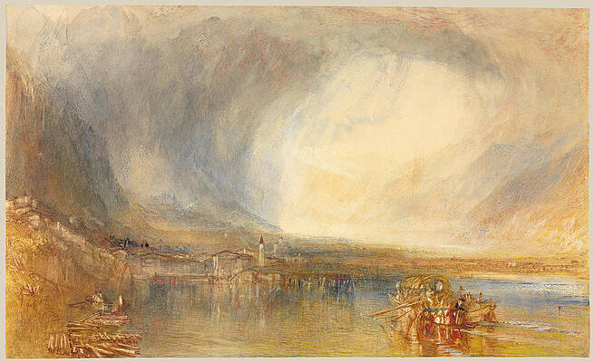 Fluelen, from the Lake of Lucerne Print by Joseph Mallord William Turner