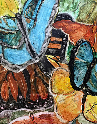 Wall Art - Painting - Fly Butterfly by Genevieve Holland