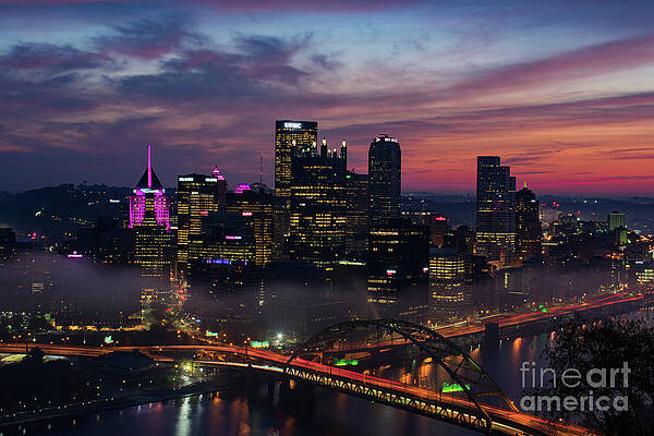 Foggy Blue Hour just before Sunrise by Nick Garuccio Foggy Blue Hour just before Sunrise by Nick Garuccio
