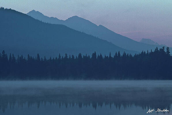 Foggy Mountains and Reflections in a Lake by Jeff Goulden Foggy Mountains and Reflections in a Lake by Jeff Goulden