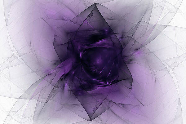 Wall Art - Digital Art - Folds Under Blacklight by Brandi Untz