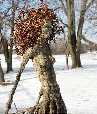 Forest Figure in the snow by Adam Long Forest Figure in the snow by Adam Long