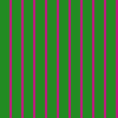 [ Thumbnail: Forest Green and Violet Colored Lined/Striped Pattern Throw Pillow ]