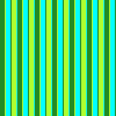 [ Thumbnail: Forest Green, Light Green, and Cyan Colored Lined/Striped Pattern Tote Bag ]