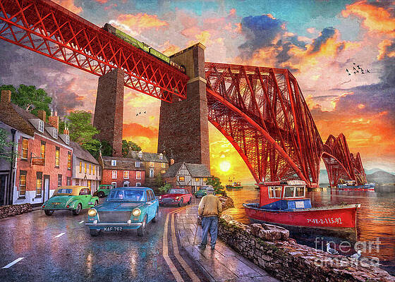 Forth Bridge Sunset by MGL Meiklejohn Graphics Licensing Forth Bridge Sunset by MGL Meiklejohn Graphics Licensing