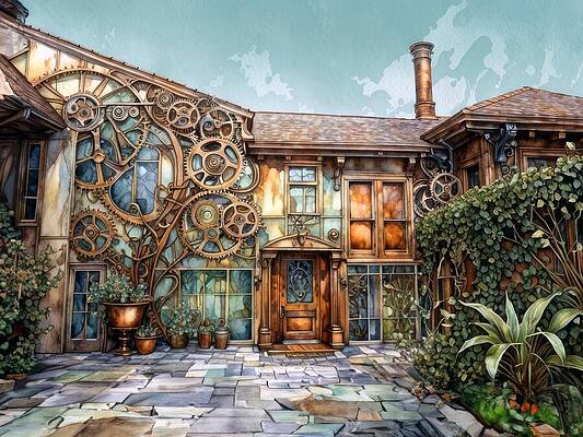 Wall Art - Digital Art - Found Object Architecture by Eris And AI