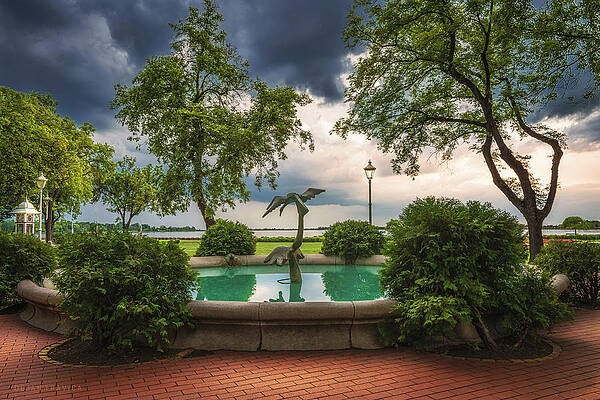 Wall Art - Photograph - Fountain in the Palic Great park by Dejan Travica