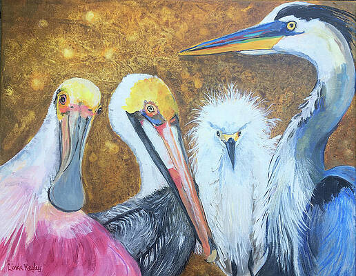 Four Feathered Friends by Linda Kegley Four Feathered Friends by Linda Kegley