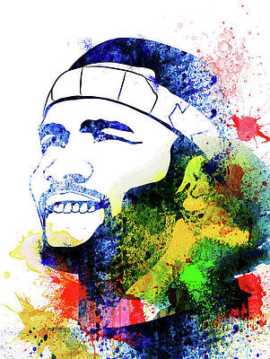 Wall Art - Mixed Media - Frank Ocean Watercolor by Naxart Studio