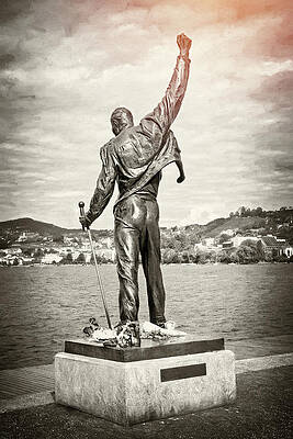 Wall Art - Photograph - Freddie Mercury Montreux Vintage by Carol Japp