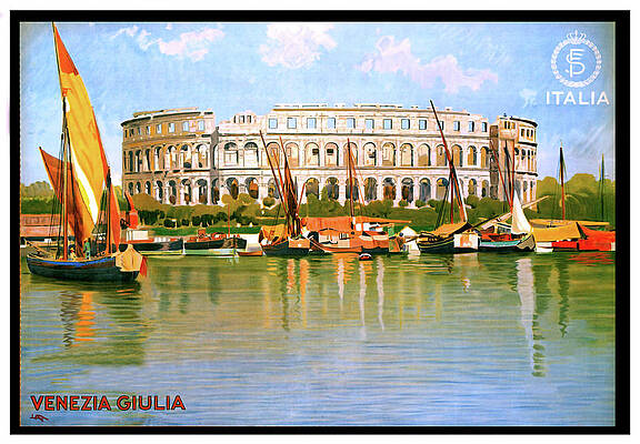 Venice Map - Fine Art Postcards - Italy Digital Art by Arte Venezia - Pixels