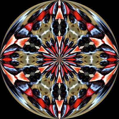 Fruit Bowl Kaleidoscope Orb by Kathy K McClellan Fruit Bowl Kaleidoscope Orb by Kathy K McClellan