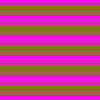 [ Thumbnail: Fuchsia and Green Colored Stripes Pattern Framed Print ]
