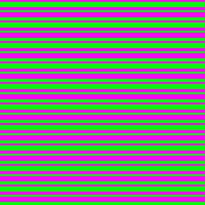 [ Thumbnail: Fuchsia and Lime Colored Lined Pattern Wood Print ]