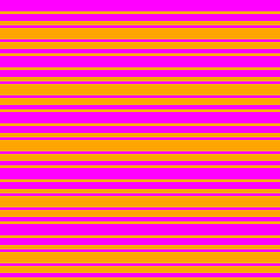 [ Thumbnail: Fuchsia and Orange Colored Striped/Lined Pattern Acrylic Print ]