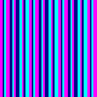 [ Thumbnail: Fuchsia, Dark Blue, and Cyan Colored Lined/Striped Pattern Duvet Cover ]