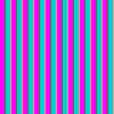 [ Thumbnail: Fuchsia, Dark Olive Green, Dark Turquoise, and Light Salmon Colored Stripes/Lines Pattern Acrylic Print ]