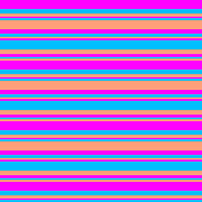 [ Thumbnail: Fuchsia, Deep Sky Blue, and Light Salmon Colored Lined/Striped Pattern Throw Pillow ]