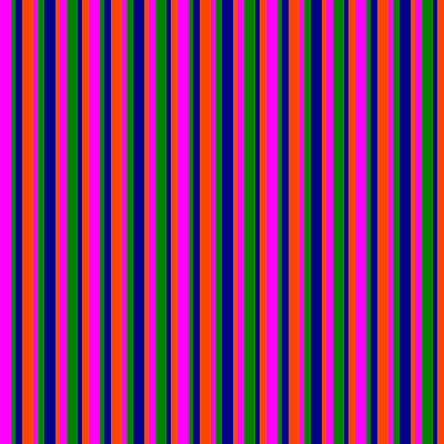 [ Thumbnail: Fuchsia, Green, Dark Blue, and Red Colored Stripes/Lines Pattern Acrylic Print ]